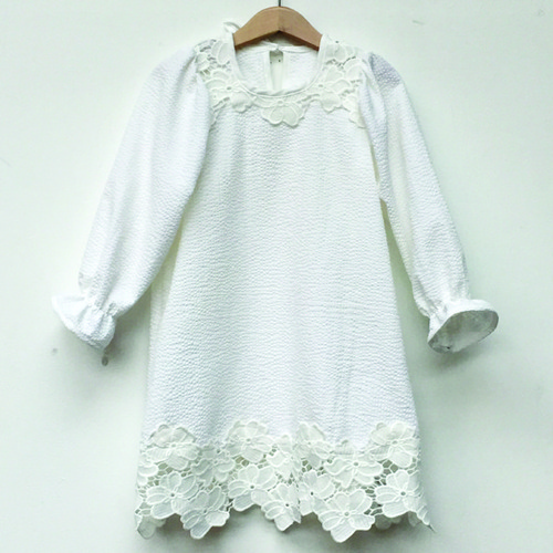 white embro top &amp; dress