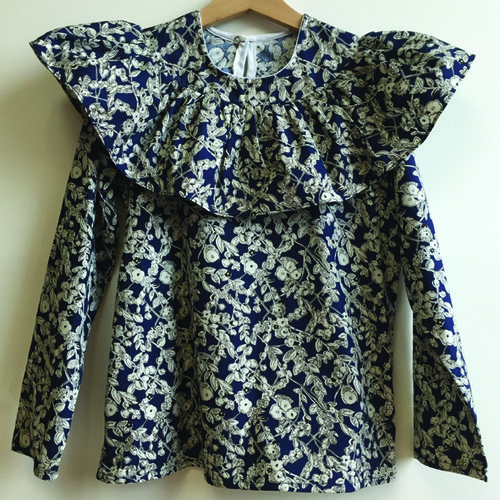 ruffle shoulder blouse &amp; dress