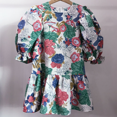 floral puff blouse &amp; dress 품절