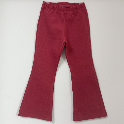red bootscut pants