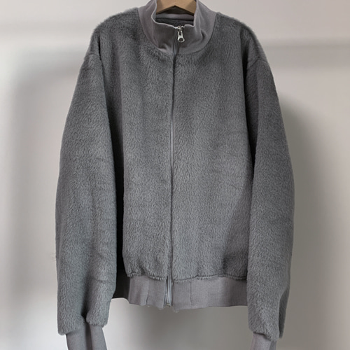 alpaca jacket gray