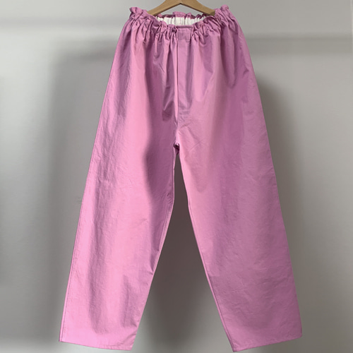 pink cotton pants