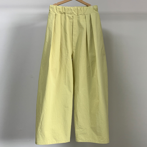 yellow cotton pants 품절