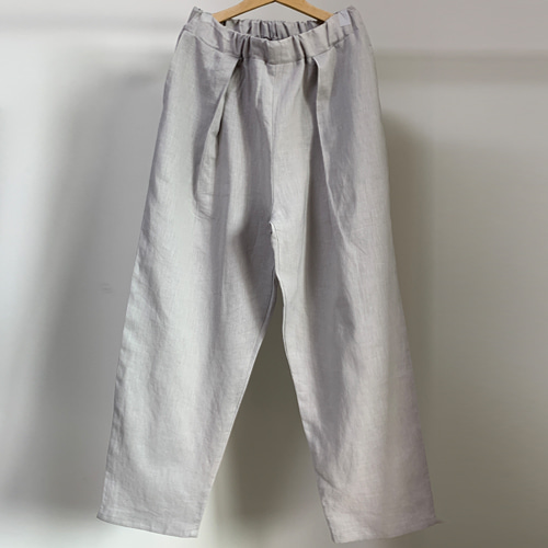 linen light gray pants