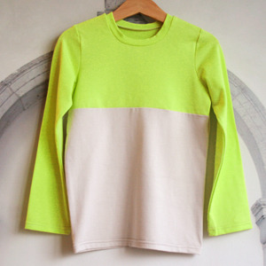 neon 2 color top yellow