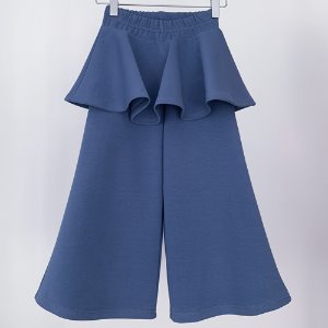 wide ruffle pants blue 품절