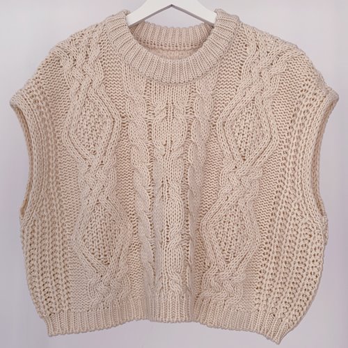 knit vest cream 품절