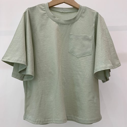 bell sleeve T olive