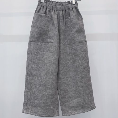 gray linen pants