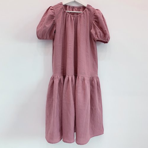 linen volume dress pink 품절