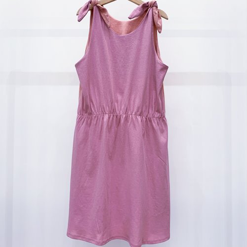 two color dress pink