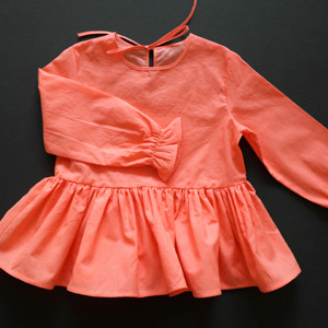 fanta orange blouse