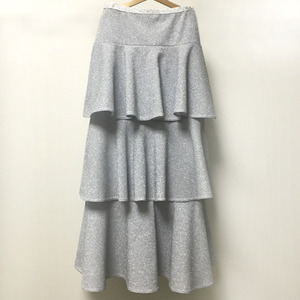 MOM tiered skirt silver