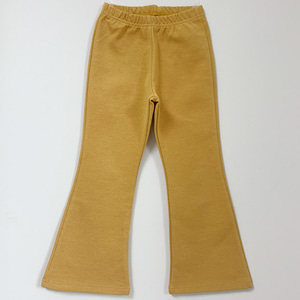 yellow bootscut pants