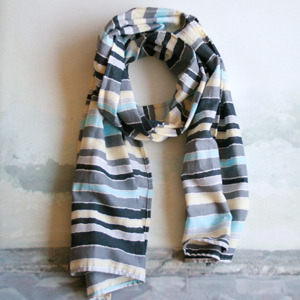 multi stripe scarf mono 