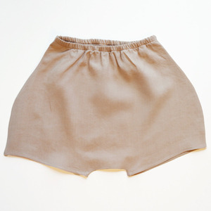 linen shorts _ skin beige