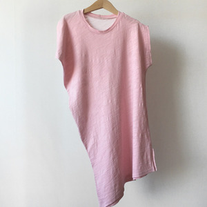 asym dress pink